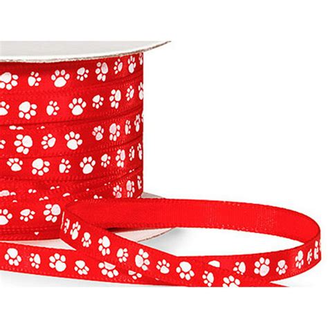 Add Charm with Adorable Paw Print Ribbon - Perfect for Pet Lovers!